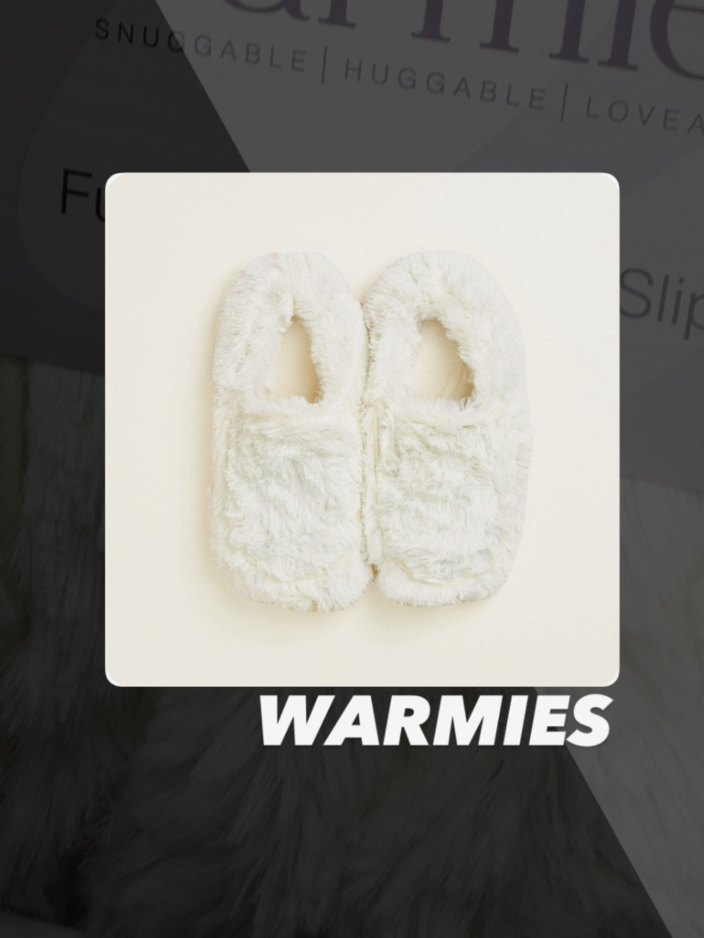 EUC Warmies Heatable Slippers